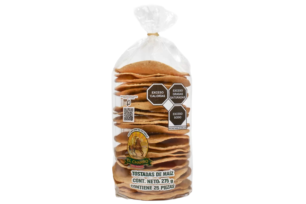 Tostadas El Charro del Norte 25 piezas